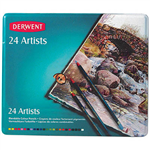 DERWENT ARTIST PENCILS ASSORTED TIN 24
