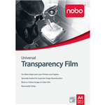 NOBO UNIVERSAL OHP TRANSPARENCY FILM 100 MICRON A4 BOX 25