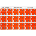 AVERY 43304 LATERAL FILE LABEL SIDE TAB D COLOUR CODE 25 X 38MM DARK ORANGE PACK 180
