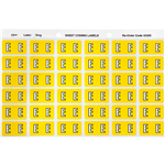 AVERY 43305 LATERAL FILE LABEL SIDE TAB E COLOUR CODE 25 X 38MM YELLOW PACK 180