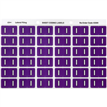 AVERY 43309 LATERAL FILE LABEL SIDE TAB I COLOUR CODE 25 X 38MM PURPLE PACK 180