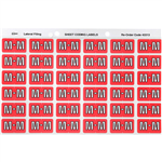 AVERY 43313 LATERAL FILE LABEL SIDE TAB M COLOUR CODE 25 X 38MM PINK PACK 180