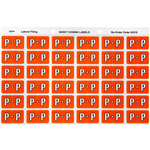 AVERY 43316 LATERAL FILE LABEL SIDE TAB P COLOUR CODE 25 X 38MM DARK ORANGE PACK 180