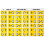 AVERY 43317 LATERAL FILE LABEL SIDE TAB Q COLOUR CODE 25 X 38MM YELLOW PACK 180