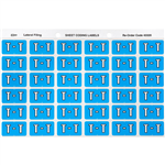 AVERY 43320 LATERAL FILE LABEL SIDE TAB T COLOUR CODE 25 X 38MM BLUE PACK 180