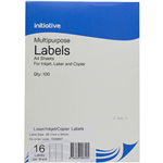 INITIATIVE MULTIPURPOSE LABELS 16UP 991 X 34MM PACK 100