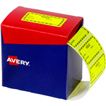 AVERY 932622 MESSAGE LABEL HOLD 75 X 361MM FLUORO YELLOW PACK 2000