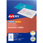 AVERY 936220 C32015 QUICK AND CLEAN BUSINESS CARDS INKJET MATT 250GSM PACK 200