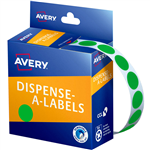 AVERY 937238 ROUND LABEL DISPENSER 14MM GREEN BOX 1050