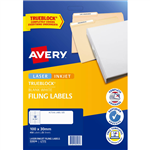 AVERY 959036 L7172 TRUEBLOCK FILING LABELS LASERINKJET 18UP WHITE PACK 25
