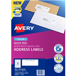 AVERY 959060 L7157 QUICK PEEL ADDRESS LABEL WITH SURE FEED LASER 33UP WHITE PACK 100