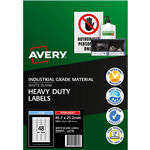 AVERY 959070 L4778 HEAVY DUTY LASER LABELS 48UP WHITE PACK 25