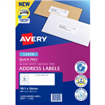 AVERY 959111 L7162 QUICK PEEL ADDRESS LABEL WITH SURE FEED LASER 16UP WHITE PACK 40
