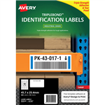 AVERY 959220 EXTRA STRONG TRIPLEBOND LABELS 457 X 254MM WHITE PACK 10