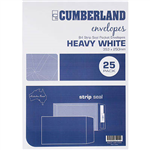 CUMBERLAND B4 ENVELOPES POCKET PLAINFACE STRIP SEAL 100GSM 353 X 250MM WHITE PACK 25