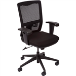 INITIATIVE DELUXE OPERATOR CHAIR MEDIUM MESH BACK ARMS BLACK