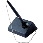 BIC SOLO DELUXE CAPTIVE BALLPOINT PEN AND STAND SET BLACK