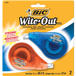 BIC WITEOUT EZ CORRECTION TAPE PACK 2