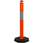 PROCHOICE TRAFFIC BOLLARD POLE REFLECTIVE HIVIS TAPE 1200MM ORANGE