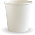 BIOPAK BIOCUP CUP 120ML WHITE PACK 50