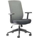 BURO MONDO GENE TASK CHAIR HIGH BACK ARMS GREY