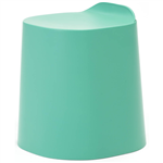 BURO PEEKABOO PLASTIC STOOL STONE GREEN
