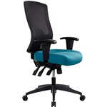 BURO TIDAL CHAIR HIGH MESH BACK ARMS TEAL