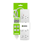 THE BRUTE POWER CO POWERBOARD 4 OUTLET WITH INDIVIDUAL SWITCHES 1M WHITE