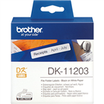 BROTHER DK11203 LABEL ROLL 17 X 87MM WHITE ROLL 300