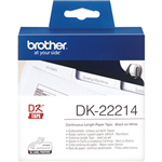 BROTHER DK22214 CONTINUOUS PAPER LABEL ROLL 12MM X 3048M WHITE