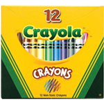 CRAYOLA CRAYONS ASSORTED PACK 12