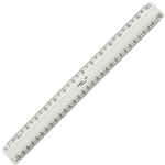 LINEX 433 FLAT SCALE RULER 300MM WHITE