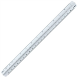 LINEX 325 TRIANGULAR SCALE RULER 300MM WHITE