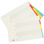 BANTEX PP INDEX DIVIDER 15 TAB LANDSCAPE A3 COLOURED