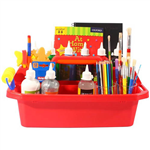 BRENEX PLASTIC TOTE TRAY LARGE 500MM RED