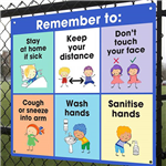 DURUS GATE SIGN REMEMBER TO 650 X 600MM