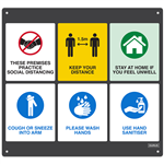 DURUS GATE SIGN KEY MESSAGES RECTANGLE 650 X 600MM