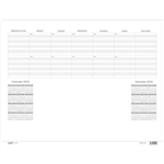 BANTEX DESK PAD CALENDAR REFILL PACK 10 SHEETS