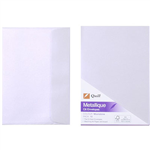 QUILL C6 METALLIQUE ENVELOPES PLAINFACE STRIP SEAL 80GSM 114 X 162MM MOOSTONE PACK 10