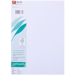 QUILL LEATHERGRAIN PAPER 200GSM A4 WHITE PACK 25