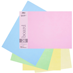 QUILL BOARD 210GSM A3 PASTEL ASSORTED PACK 15