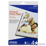 EPSON C13S042544 GLOSSY PHOTO PAPER 200GSM 5 X 7 INCH WHITE PACK 20