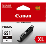 CANON CLI651XLBK INK CARTRIDGE HIGH YIELD BLACK
