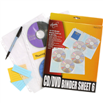 AURORA CDDVD BINDER SHEETS WHITE PACK 10
