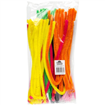 COLORIFIC PIPE CLEANERS 150MM ASSORTED PACK 100