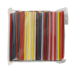 COLORIFIC STRAWS 210MM ASSORTED PACK 250