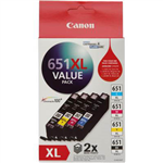 CANON CLI651XL INK CARTRIDGE HIGH YIELD VALUE PACK