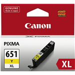 CANON CLI651XL INK CARTRIDGE HIGH YIELD YELLOW