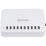 COMSOL 10 PORT USB CHARGING STATION WHITE
