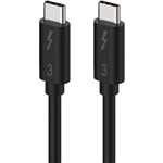 KLIK THUNDERBOLT 3 USBC TO USBC CABLE 1M BLACK